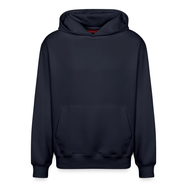 Sweat à capuche unisexe décontracté en coton biologique – de SPREAD personnalisé - Aperçu en couleur bleu marine