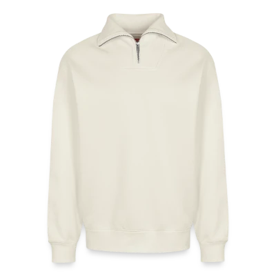 Sweat unisexe décontracté en coton biologique à demi-zip – de SPREAD