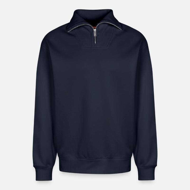 Relaxed Unisex Organic Half Zip Sweatshirt – von SPREAD