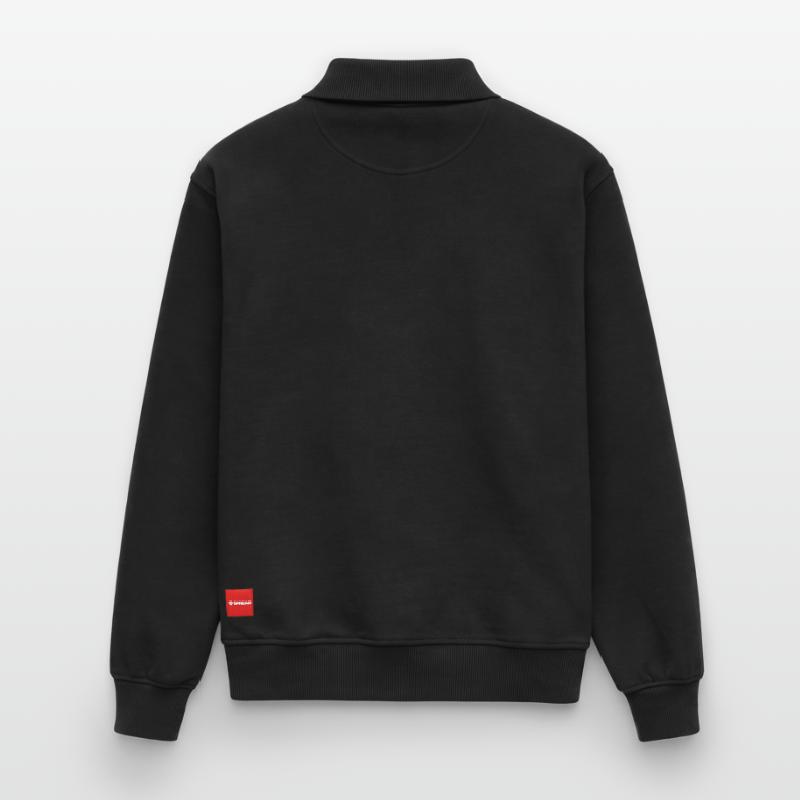 Sweat unisexe décontracté en coton biologique à demi-zip – de SPREAD