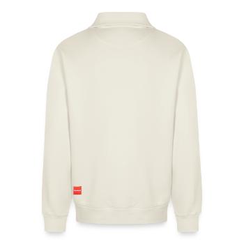 Sudadera unisex de corte relajado de algodón orgánico con media cremallera – de SPREAD