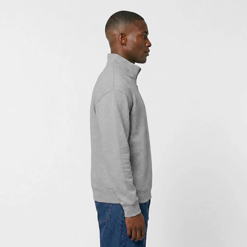 Sweat unisexe décontracté en coton biologique à demi-zip – de SPREAD