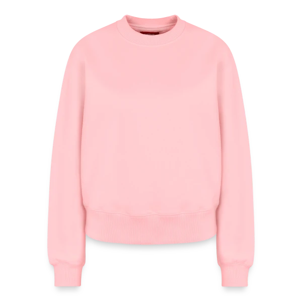 Sweat femme décontracté en coton biologique – de SPREAD personnalisé - Aperçu en couleur rose