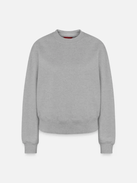 Relaxed Women's Organic Sweatshirt – by SPREAD - heather grey - Front
