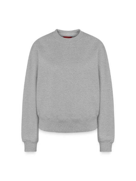 Relaxed Women's Organic Sweatshirt – by SPREAD - heather grey - Front