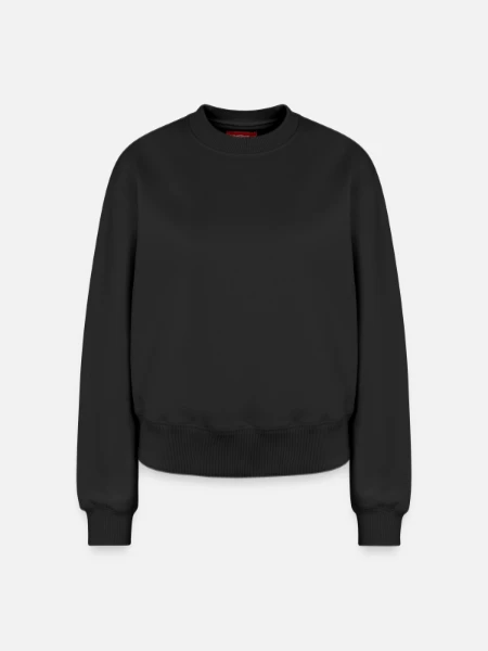 Relaxed Women's Organic Sweatshirt – by SPREAD - black - Front