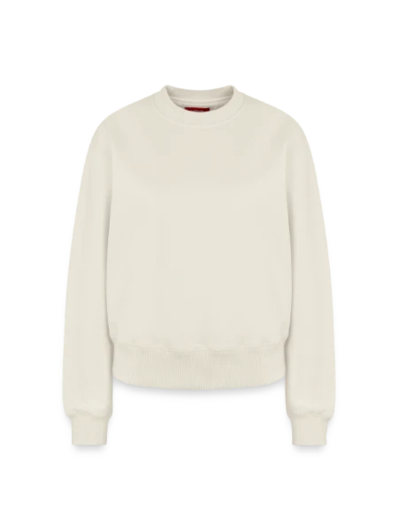Relaxed Women's Organic Sweatshirt – by SPREAD - off white - Front