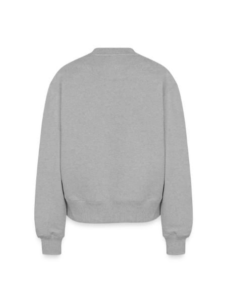 Relaxed Women's Organic Sweatshirt – by SPREAD - heather grey - Back