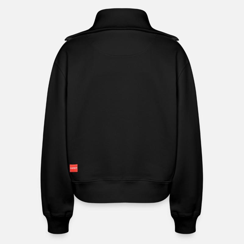 Relaxed Frauen Half Zip Sweatshirt – von SPREAD