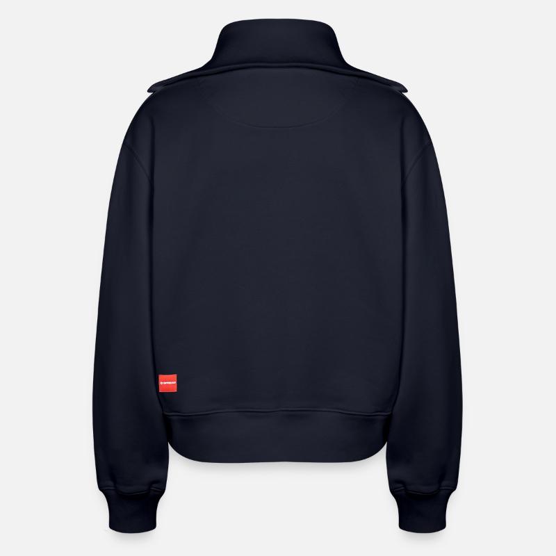 Relaxed Frauen Half Zip Sweatshirt – von SPREAD