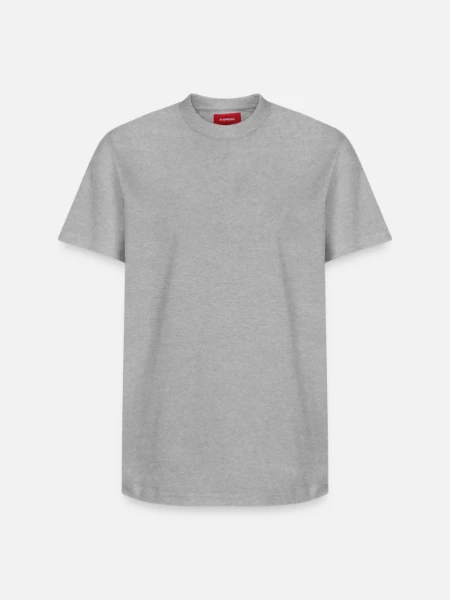 Relaxed Unisex Supima Cotton T-Shirt – by SPREAD - heather grey - Front
