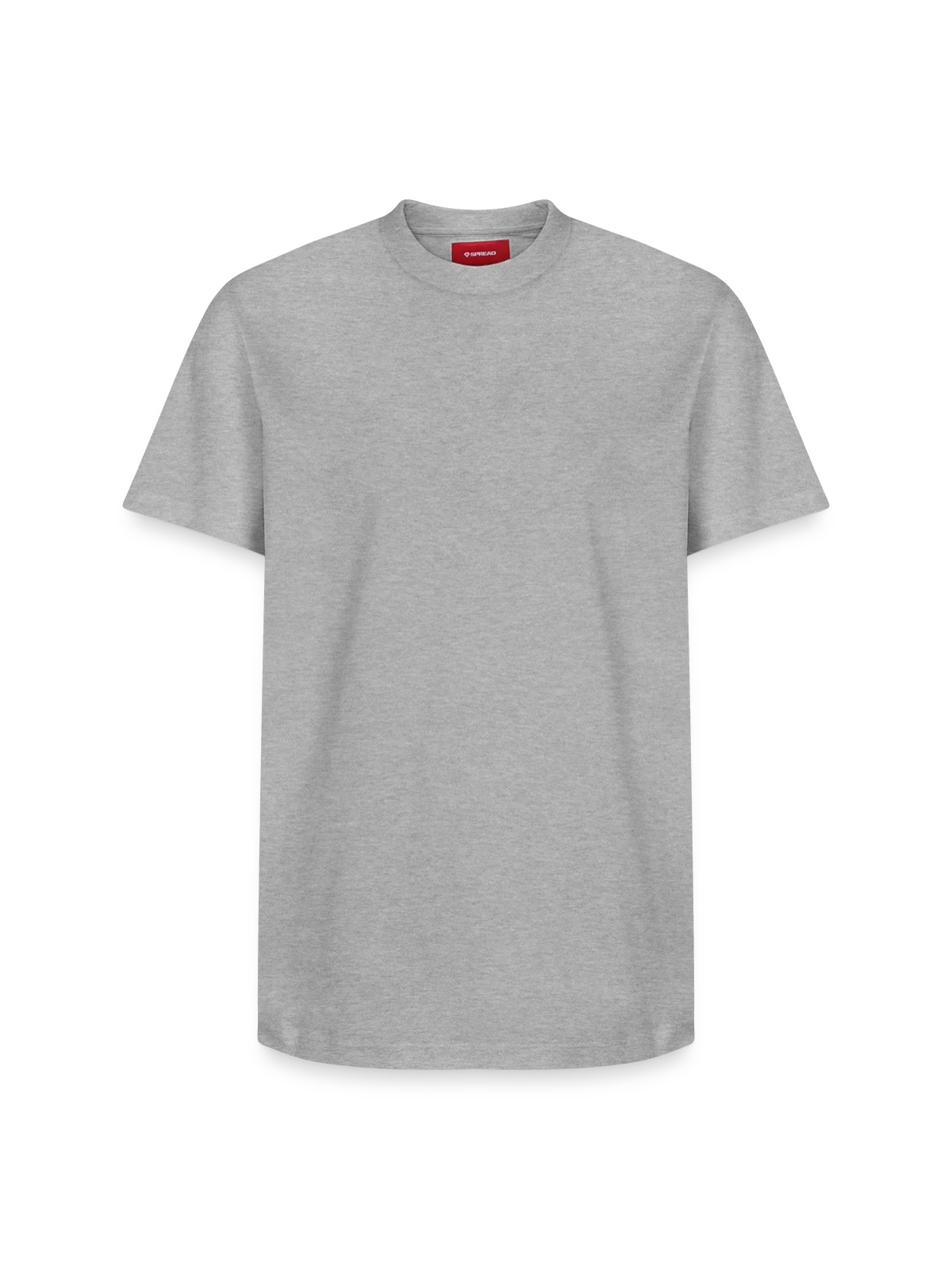Relaxed Unisex Supima Cotton T-Shirt – by SPREAD - heather grey - Front