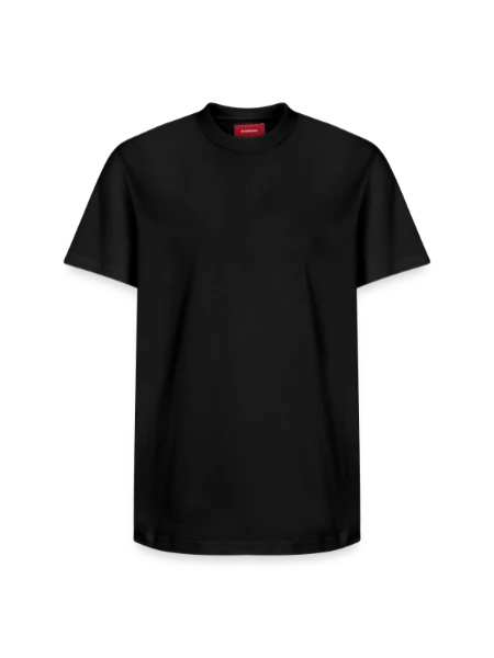 Relaxed Unisex Supima Cotton T-Shirt – by SPREAD - black - Front