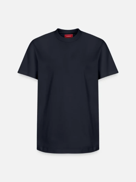 Relaxed Unisex Supima Cotton T-Shirt – by SPREAD - navy - Front