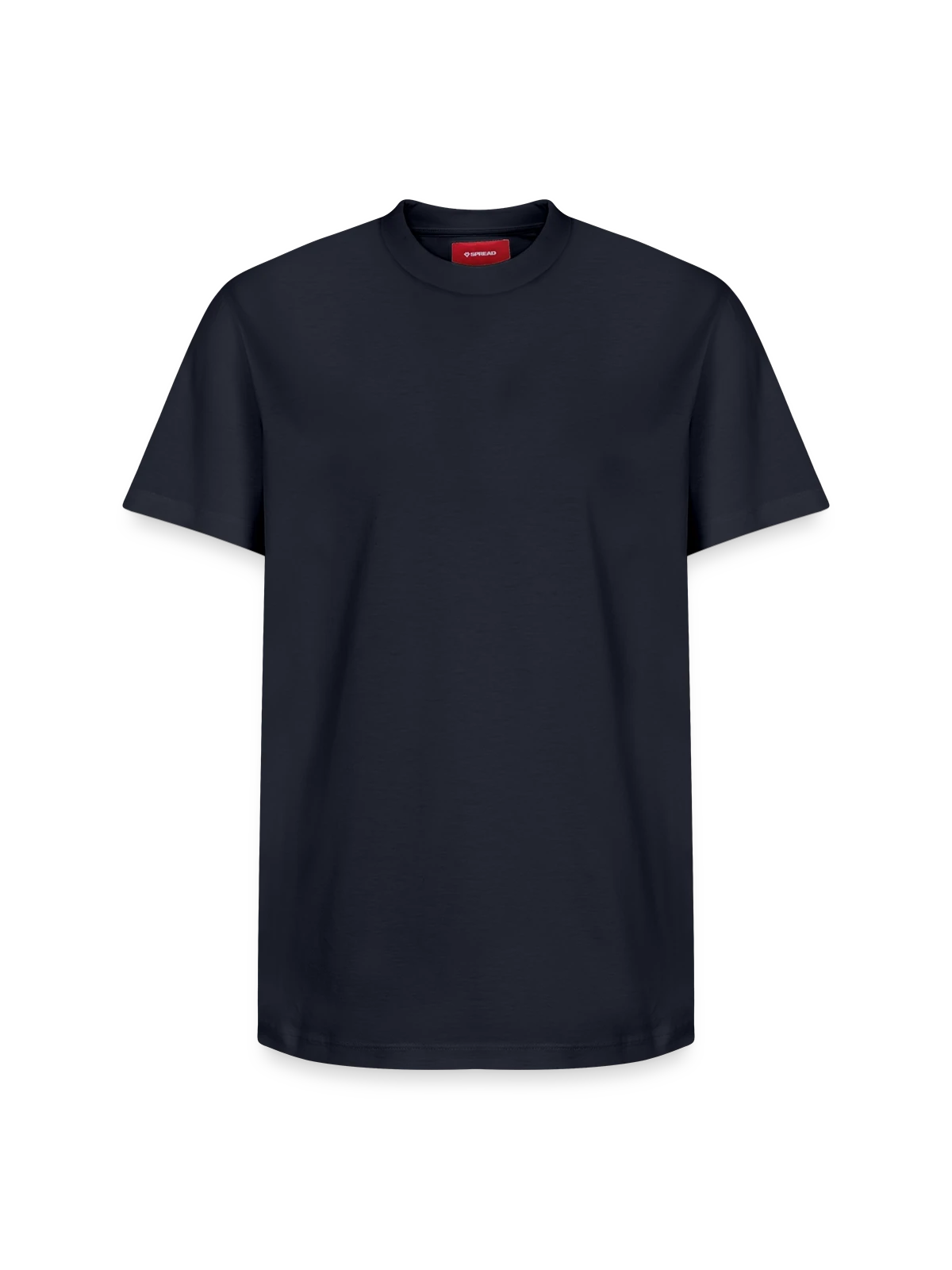 Relaxed Unisex Supima Cotton T-Shirt – by SPREAD - navy - Front