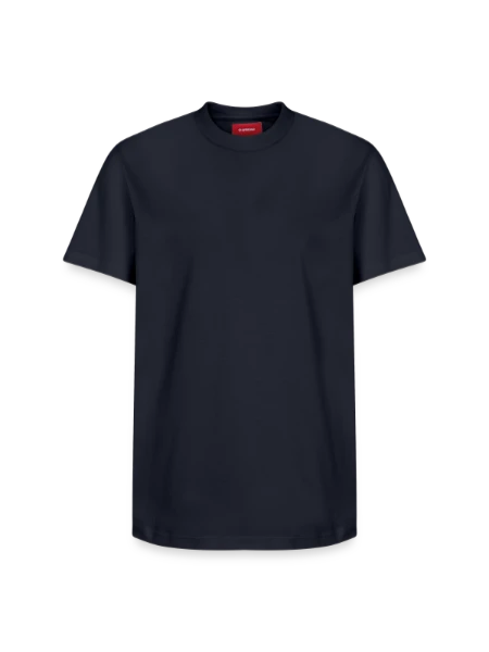 Relaxed Unisex Supima Cotton T-Shirt – by SPREAD - navy - Front