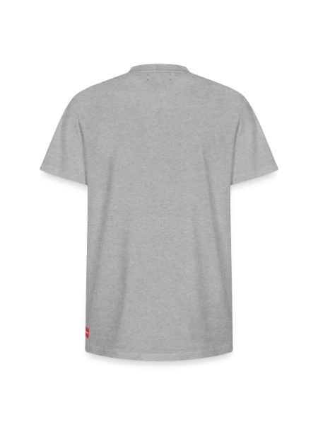 Relaxed Unisex Supima Cotton T-Shirt – by SPREAD - heather grey - Back