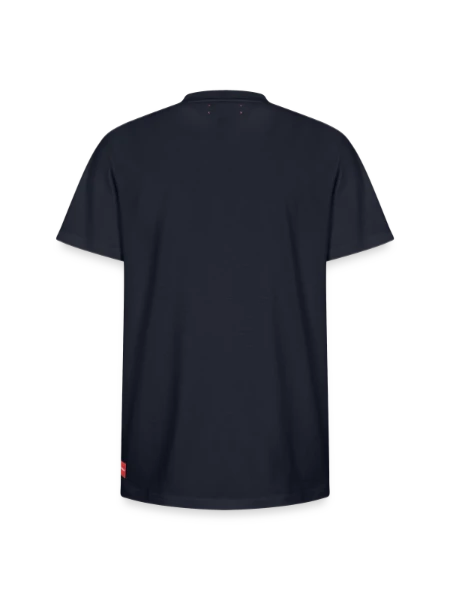 Relaxed Unisex Supima Cotton T-Shirt – by SPREAD - navy - Back