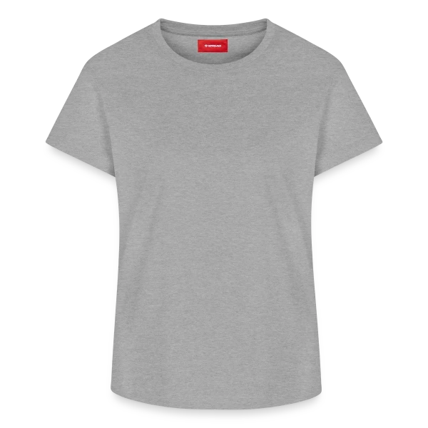 T-shirt femme en coton Supima – de SPREAD personnalisé - Aperçu en couleur gris chiné