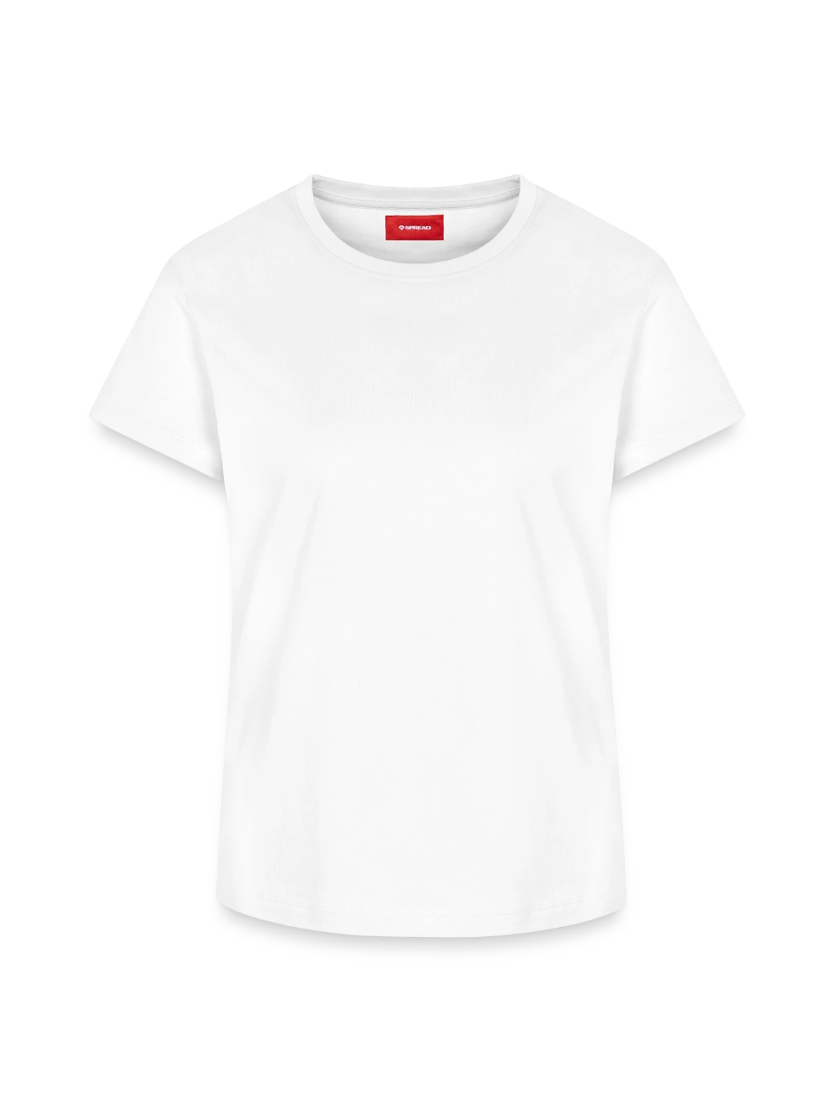 Women's Supima Cotton T-Shirt – by SPREAD - white - Front