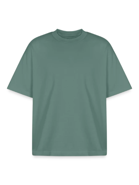 T-shirt unisexe boxy épais biologique Stanley/Stella - baie verte - Devant