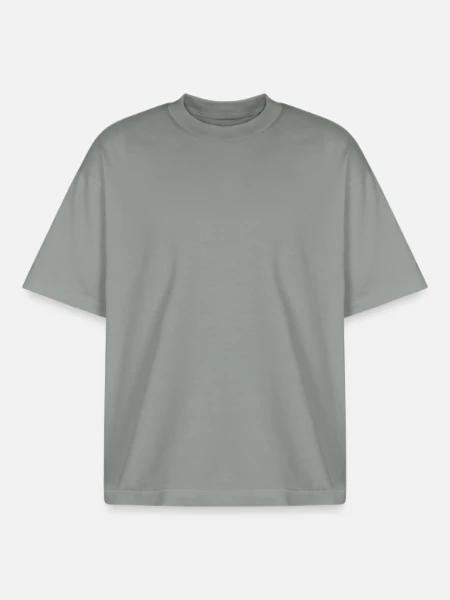 Boxy Heavyweight Unisex Organic T-Shirt by Stanley/Stella - misty grey - Front