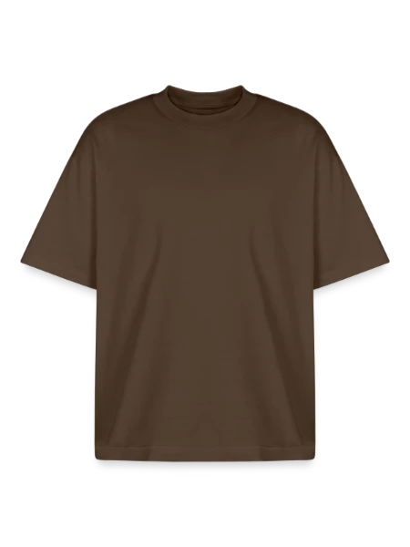 T-shirt unisexe boxy épais biologique Stanley/Stella - marron foncé - Devant