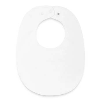 Bavoir bébé bio - blanc