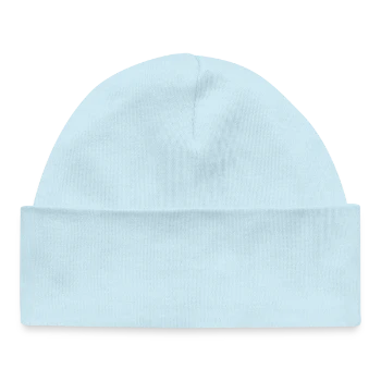 Baby Organic Beanie - powder blue - Front