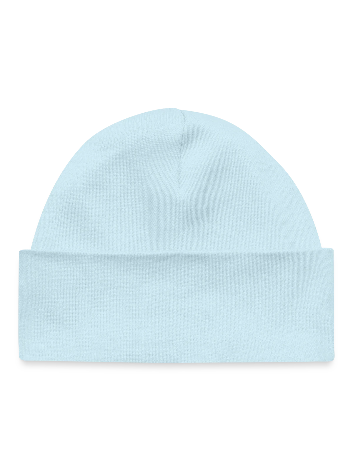 Baby Organic Beanie - powder blue - Front