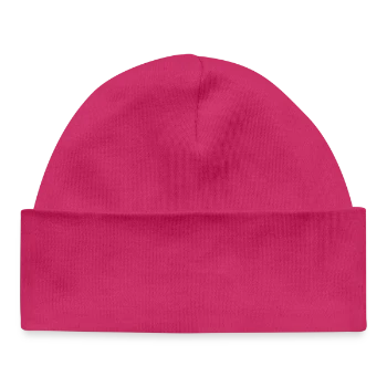 Baby Organic Beanie - hot pink - Front