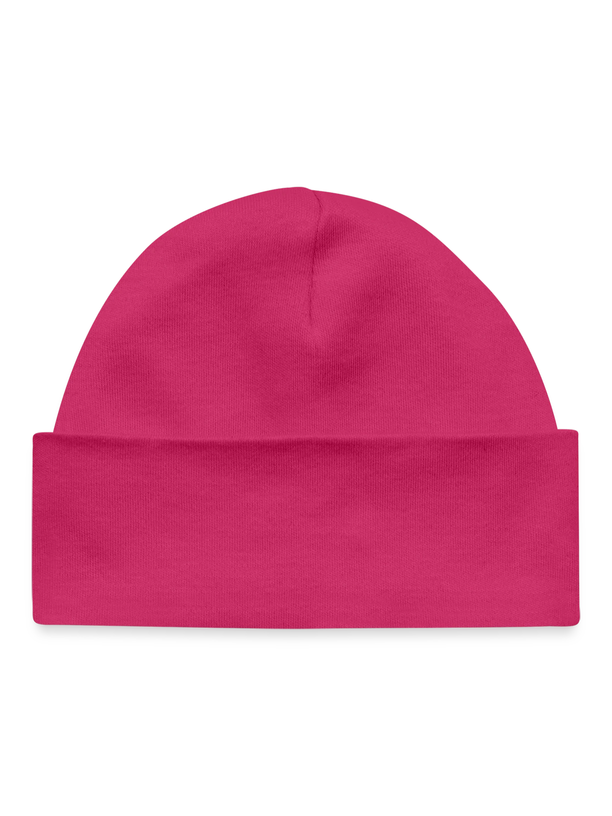 Baby Organic Beanie - hot pink - Front