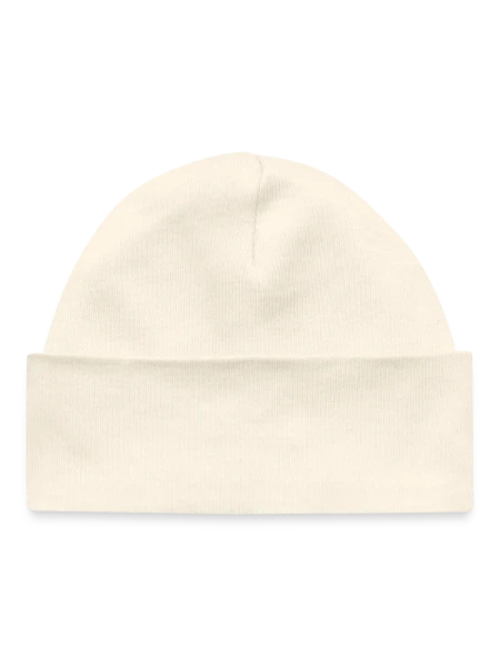 Baby Organic Beanie - soft Ecru - Front