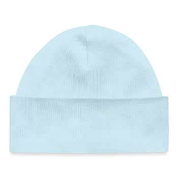 Bonnet bébé bio - bleu poudré - Dos