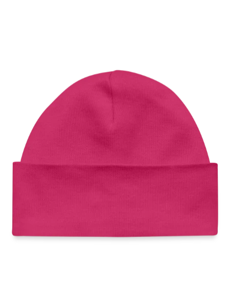 Baby Organic Beanie - hot pink - Back