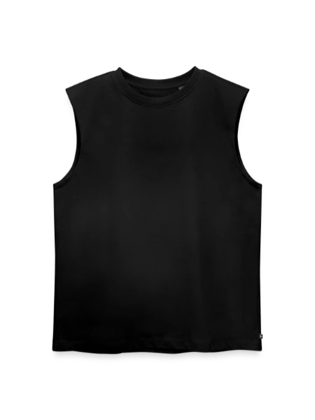 Sleeveless Frauen Organic T-Shirt - Schwarz - Vorne
