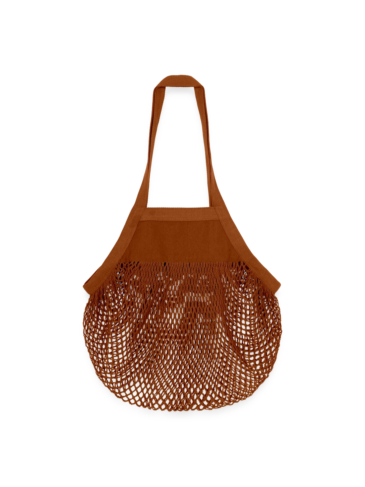 Organic Mesh Shopping Bag - texas orange - Front