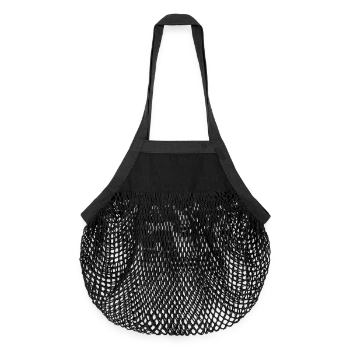 Sac de courses en mesh bio - noir - Dos