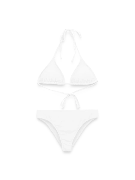 Frauen Bikini - Weiß - Vorne