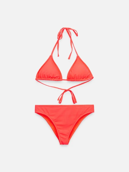 Bikini femme - corail - Devant