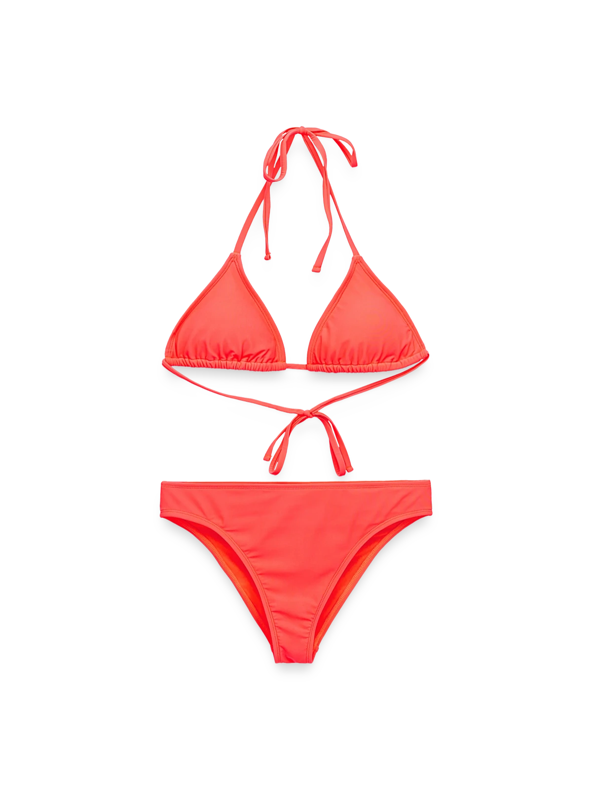 Frauen Bikini - Korallenrot - Vorne