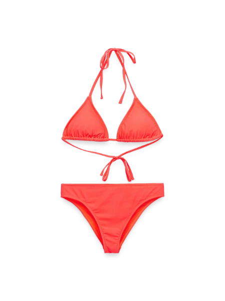 Frauen Bikini - Korallenrot - Vorne