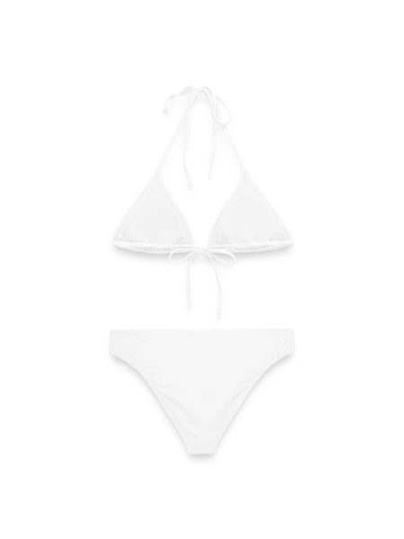 Frauen Bikini - Weiß - Hinten