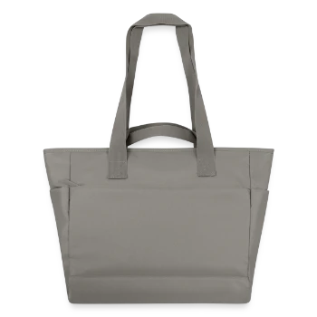Water-Repellent Padded Bag - grey - Front