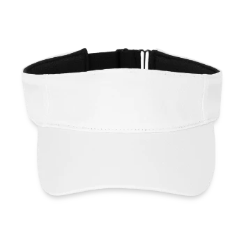 Recycled Sun Visor Cap - white - Front