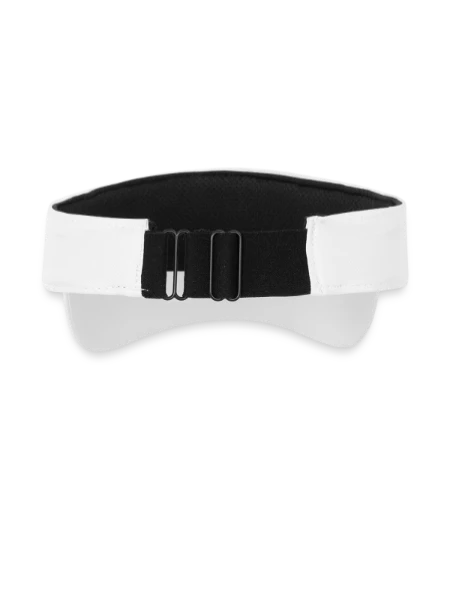 Recycled Sun Visor Cap - white - Back