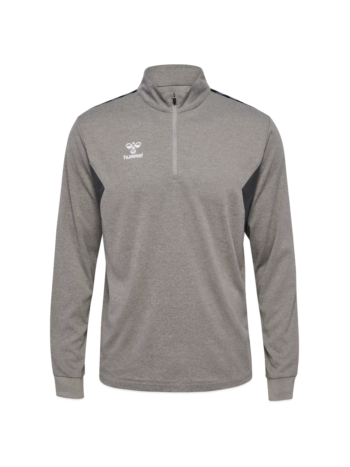 hummel hmlAUTHENTIC Zip Top - grey melange - Front