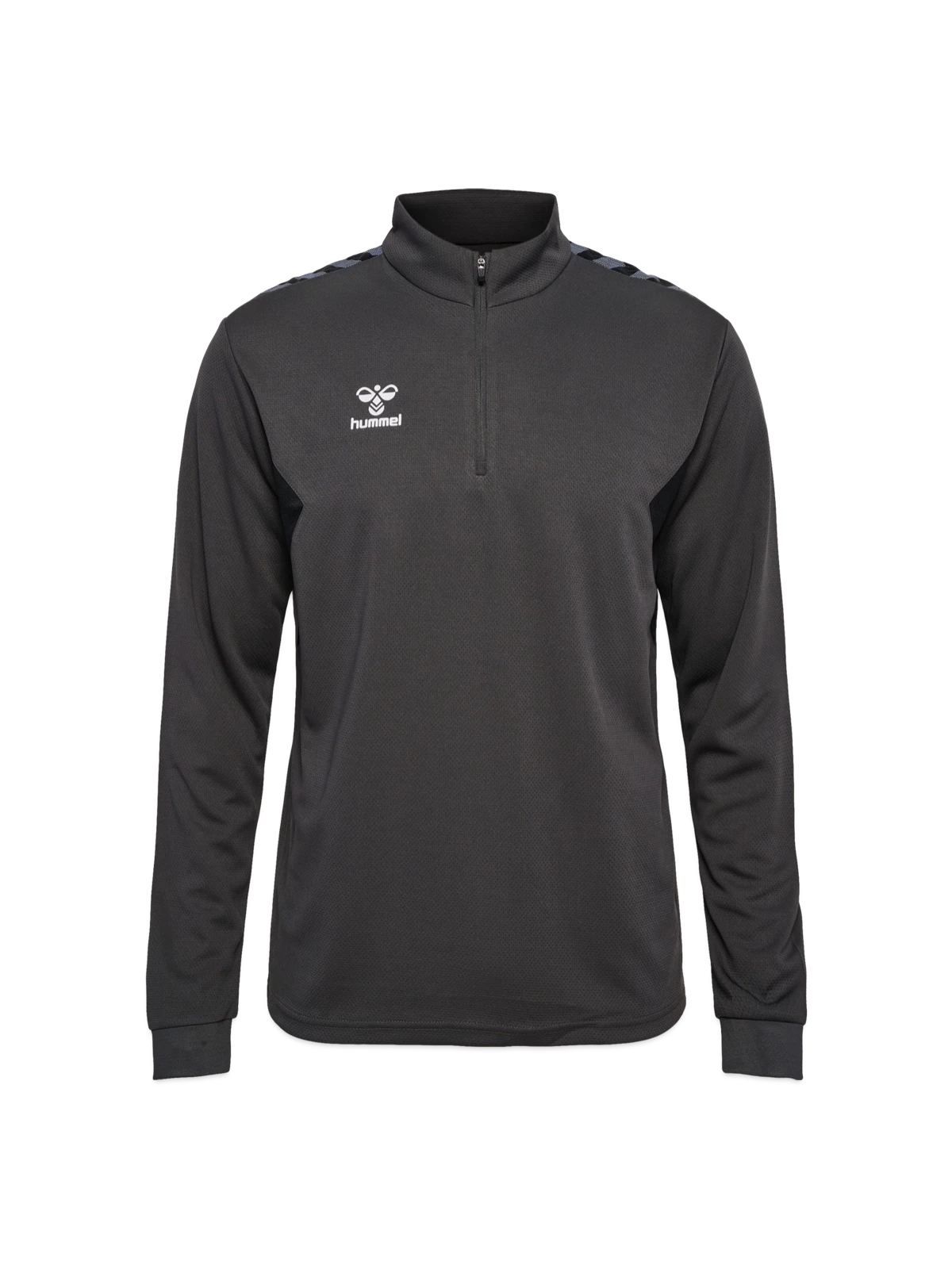 Zip top hummel hmlAUTHENTIC - gris asphalte - Devant