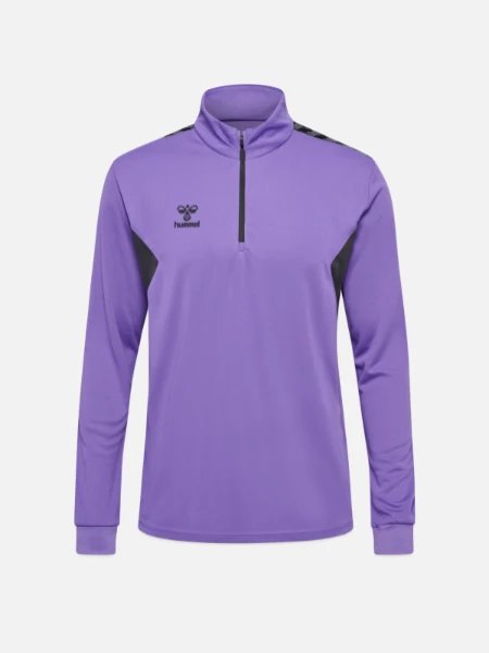 hummel hmlAUTHENTIC Zip Top - dahlia purple/asphalt - Front