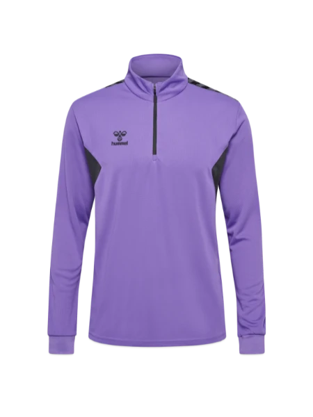 Zip top hummel hmlAUTHENTIC - violet dahlia/gris asphalte - Devant